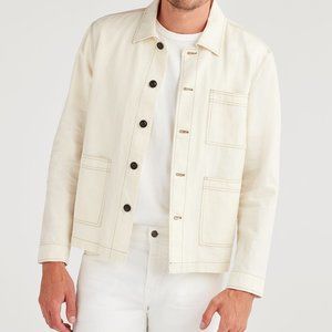 7 For All Mankind Field White Men's Jacket NWT